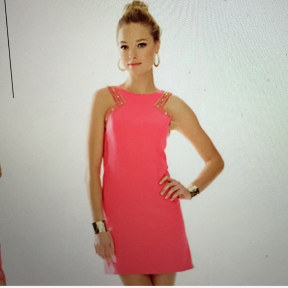 Lilly Pulitzer Largo Cut-In Beaded Shift Dress